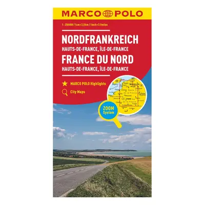 MARCO POLO Regionalkarte Frankreich: Hauts-de-France, Île-de-France 1:250 000