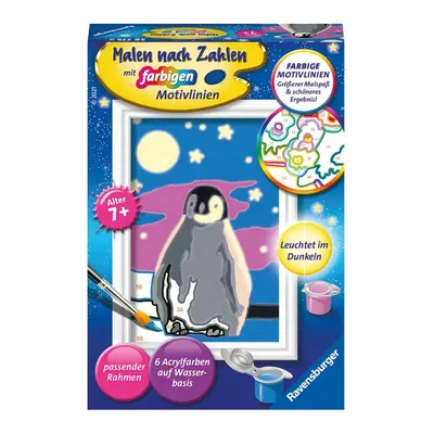 Ravensburger Malen nach Zahlen 28775 - Kleiner Pinguin - Kinder ab 7 Jahren