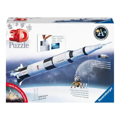 Ravensburger 3D Puzzle 11545 - Apollo Saturn V Rakete - zum Zusammenbauen und Er...