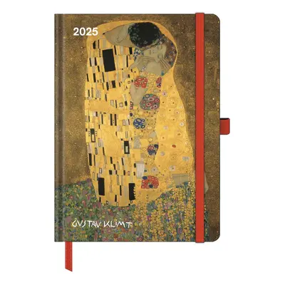 Gustav Klimt 2025 - Buchkalender - Taschenkalender - Kunstkalender - 16x22