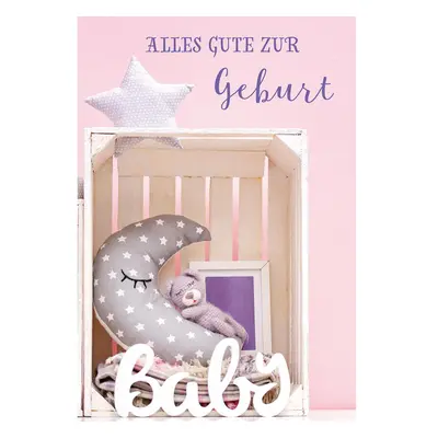 Glückwunschkarte Alles Gute zur Geburt (6 Stück)