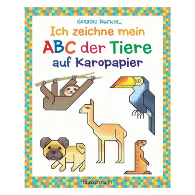 Ich zeichne mein ABC der Tiere auf Karopapier. Zeichnen, Buchstaben und Zählen l...