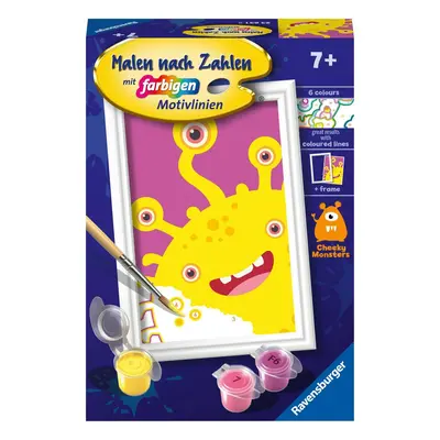 Ravensburger Malen nach Zahlen 23631 - Gelbes Monster - Kinder ab 7 Jahren