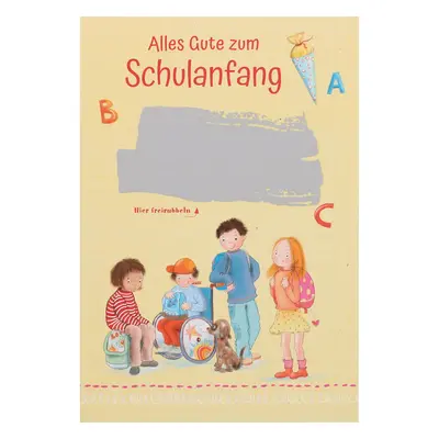 Rubbelkarte »Alles Gute zum Schulanfang« (6 Stück)