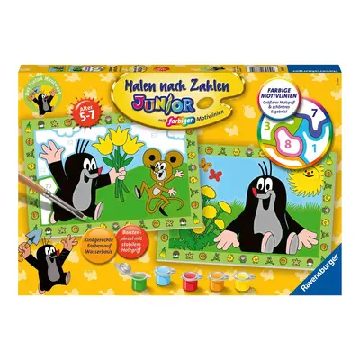 Ravensburger Malen nach Zahlen 28771 - Der kleine Maulwurf - Kinder 5-7 Jahren