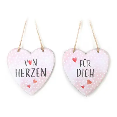 2er-Set Herzanhänger »Von Herzen für dich«