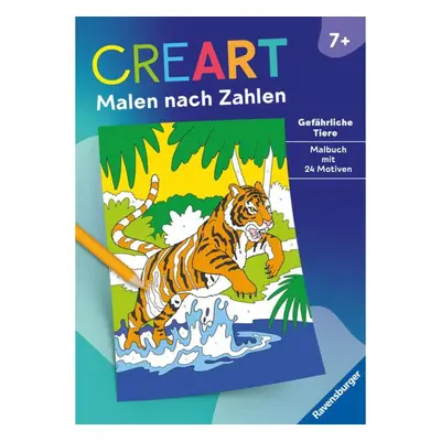 Ravensburger CreArt Malen nach Zahlen ab 7: Gefährliche Tiere, Malbuch, 24 Motiv...