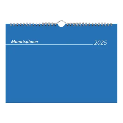 Zettler - Monatsterminkalender 2025 weiß,29,7x21cm, Tischkalender mit 1 Monat au...