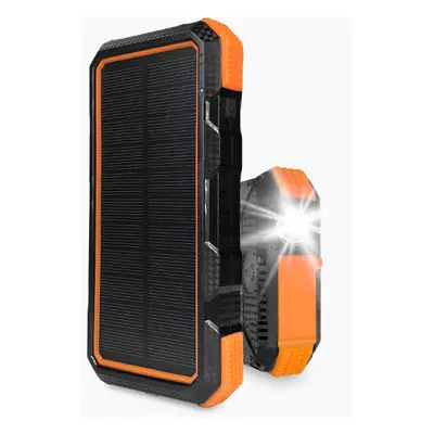 Multifunktions-Powerbank 20.000 mAh mit LED-Lampe, Solarpanel, kabellos Handy laden