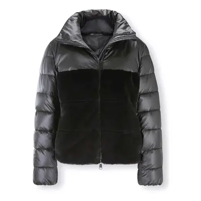 Winterjacke Damen Herbst Winter Übergangs Jacke Steppjacke schwarz Stehkragen