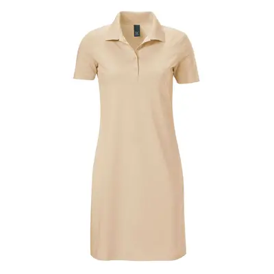 Damen Polokleid Shirtkleid 38 sand Heine - Best Connections