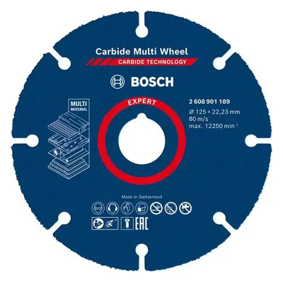 EXPERT Carbide Multi Wheel Trennscheibe, 125 mm, 22,23 mm. Für kleine Winkelschleifer