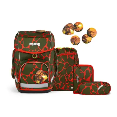 Ergobag Cubo Schulranzen-Set 5tlg. FeuerspeiBär