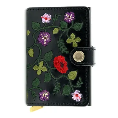 Secrid Premium Miniwallet Stitch Floral Black