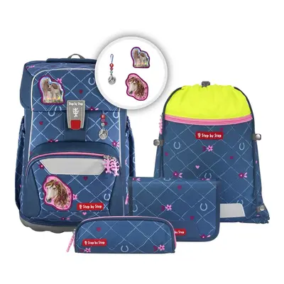 Step by Step Giant Schulrucksack-Set 5 tlg. Horse Lima