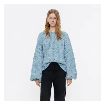 Oversize-Pullover Hellblau