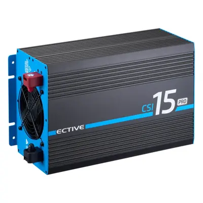 ECTIVE CSI 15 PRO 1500W/12V Sinus-Wechselrichter mit Netzvorrangschaltung und Ladegerät