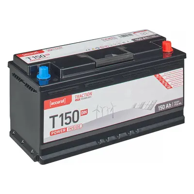 Accurat Traction T150 LFP DIN 12V LiFePO4 Lithium Versorgungsbatterie 150Ah (USt-befreit nach §1