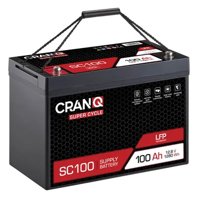 CranQ Super Cycle LFP SC100 12V 100Ah LiFePO4 Versorgungsbatterie