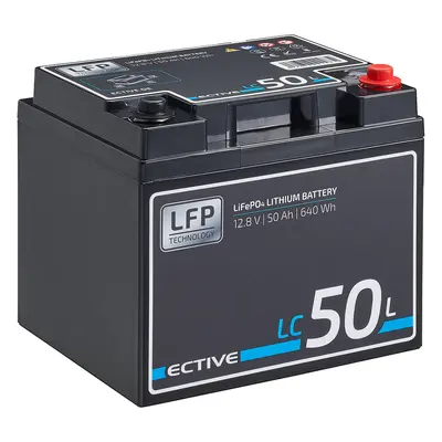 ECTIVE LC 50L 12V LiFePO4 Lithium Versorgungsbatterie 50 Ah (USt-befreit nach §12 Abs.3 Nr. 1 S.