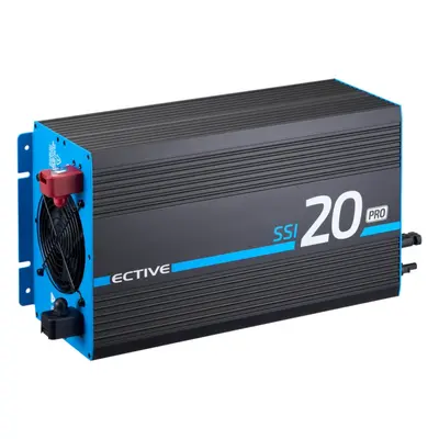 ECTIVE SSI 20 PRO 2000W/12V Sinus-Wechselrichter mit Netzvorrangschaltung, Ladegerät und Ladereg