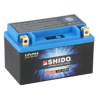 SHIDO LTX12-BS Lithium Motorradbatterie 4Ah 12V YTX12-BS