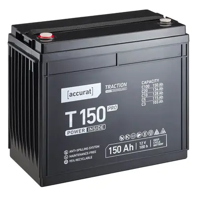 Accurat Traction T150 Pro 12V AGM Bleiakku 150Ah