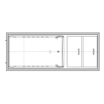 AEG Weiße Kühlschranktür - 538x1313.5mm 140209853013