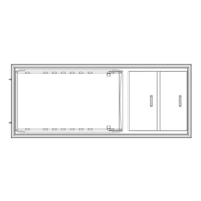 AEG Weiße Kühlschranktür - 538x1313.5mm 8085264011