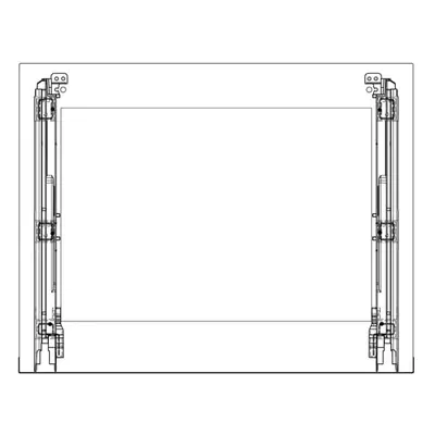 AEG Frontscheibe, Inox, 596x466mm 140225485493