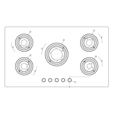 AEG Arbeitsplatte, schwarz, Electrolux, 880x510mm 140242350050