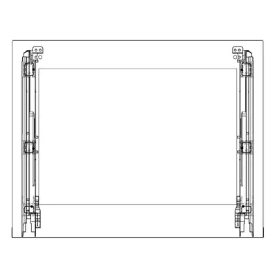 AEG Frontscheibe, schwarz, Zanussi, 594x466mm 140225485766