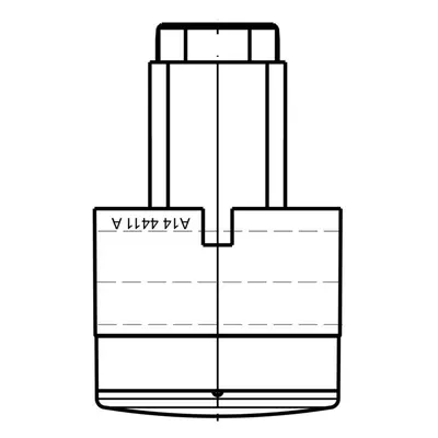 AEG Knebel, Thermostat, Inox, 0-275°C 140144411018