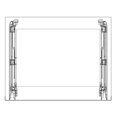 AEG Frontscheibe, Inox, Electrolux, 596x466mm 140225485485