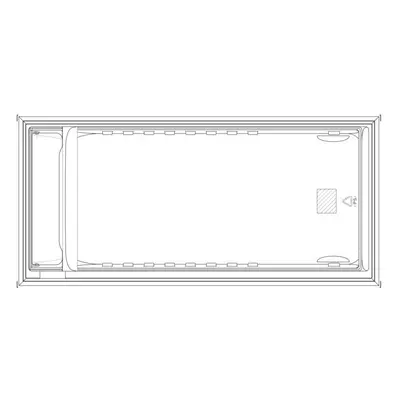 AEG Kühlschranktür, 538x830mm 2256499027