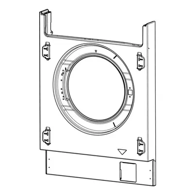 AEG Frontblende,weiss,integrierbar,IKEA 140090096045