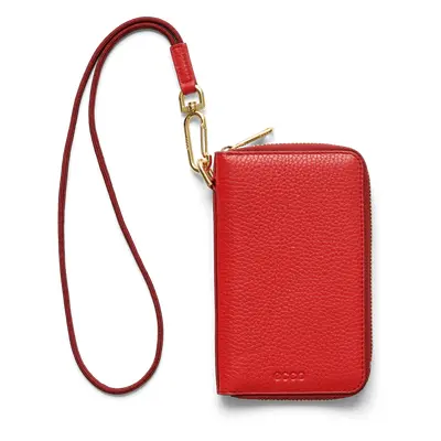 ECCO Wallet - Handy-Umhängetasche aus Leder - Rot - Size: 17X10X2 cm (UK 6.69x3.94x0.79 in)