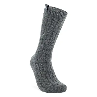 ECCO Hygge Ribbed Mid Cut - Unisex Halbhohe gerippte Socken - Grau - Size: 35-38 (UK 2.5-5.5)