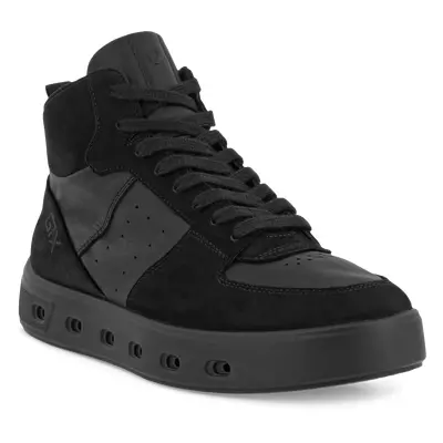 ECCO Street 720 W - Damen High-Top Sneaker aus Leder - Schwarz - Size: 35 (UK 2.5-3)