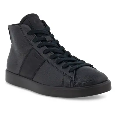 ECCO Street Lite W - Damen High-Top Sneaker aus Leder - Schwarz - Size: 36 (UK 3.5-4)