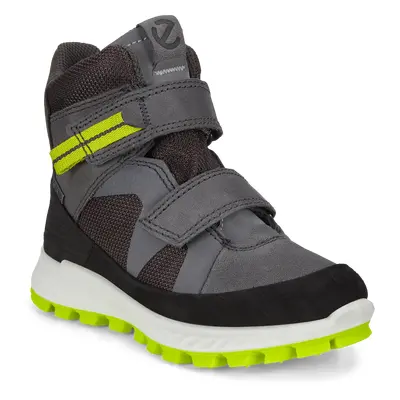 ECCO Exostrike Kids - Kinder Halbhoher Stiefel aus Nubukleder mit Gore-Tex - Grau - Size: 27 (UK