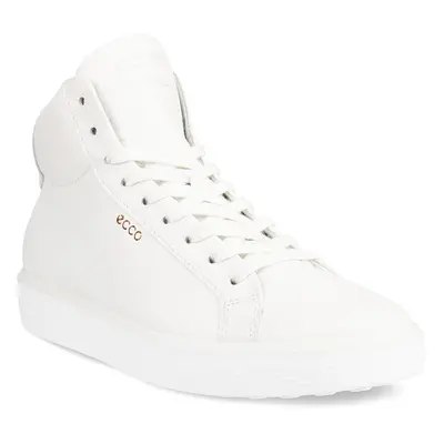 ECCO Soft 60 W - Damen High-Top Sneaker aus Leder - Weiß - Size: 35 (UK 2.5-3)