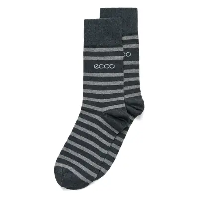 ECCO Classic Stripe Mid Cut - Herren Halbhohe Socken mit Streifen - Grau - Size: 39-42 (UK 6-8.5