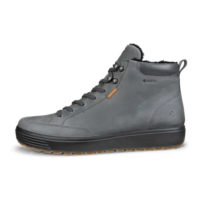 ECCO Soft 7 Tred M - Herren Halbhoher Stiefel aus Nubukleder mit Gore-Tex - Grau - Size: 39 (UK 