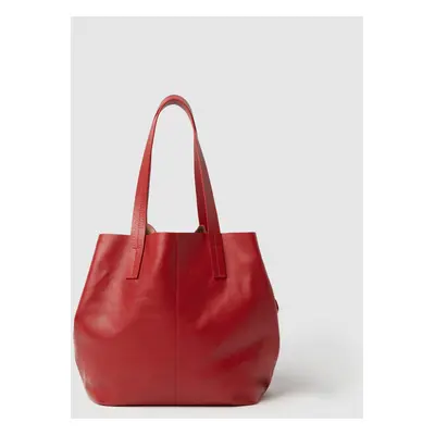 Stefanel - Shopper-Tasche aus Leder, Damen, Geranienrot