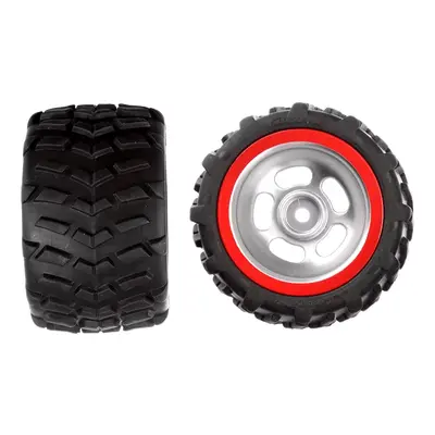 2 rear tyres with wheel rims for Flame Jumper (121006)