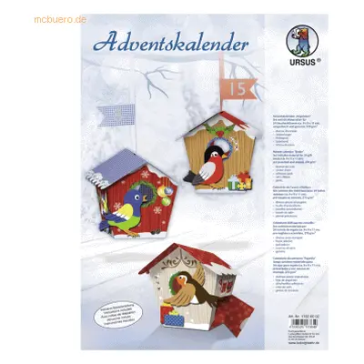 Ludwig Bähr Adventskalender-Set Geschenkboxen Vögelchen 9x9x11cm