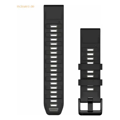 Garmin Garmin Ersatzarmband QuickFit 22mm Silikon Schwarz/Kieselgrau