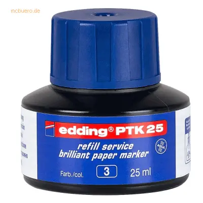 Edding Nachfülltinte edding PTK 25 für edding brilliant paper 25 ml bl