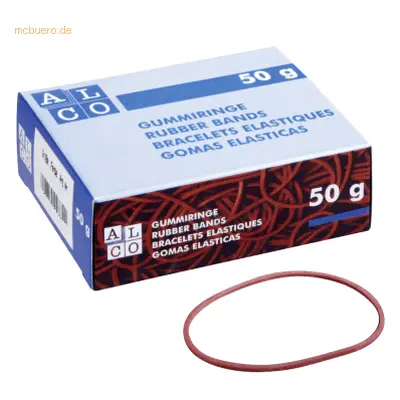 Alco Gummiring Naturkautschuk 25mm rot 50g